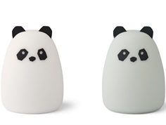 Liewood panda creme de la creme/dove blue night lamp Callie (2-pack)